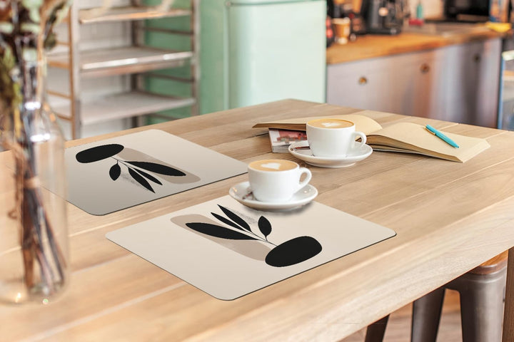 KitchenYeah© Platzsets Abwaschbar 6-Teilig 45x30 cm Tischsets Platzdeckchen Platzset Unterlage Tisch