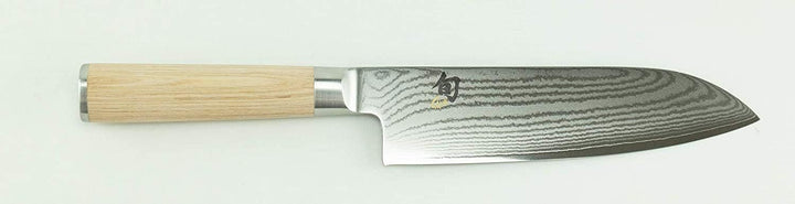 Kai Shun Classic White Geschenkset | ultrascharfes Santoku DM-0702W | 18 cm Klinge aus 32-Lagen Dama