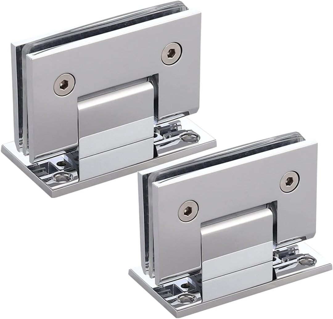 WANLIAN 2pcs Heavy Duty 90 Grad Glastür Schrank Vitrine Schrank Klemme Glas Duschtüren Scharnier Ers