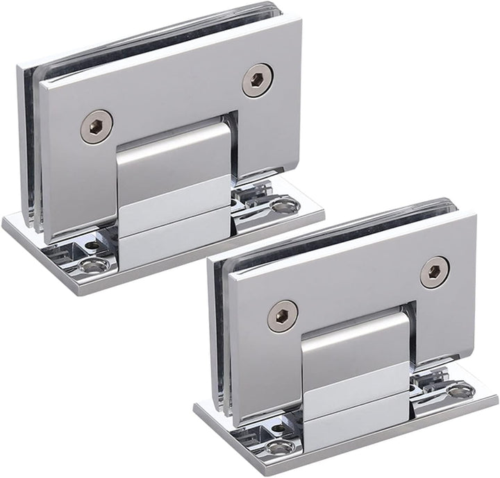 WANLIAN 2pcs Heavy Duty 90 Grad Glastür Schrank Vitrine Schrank Klemme Glas Duschtüren Scharnier Ers