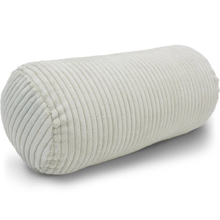 Amilian Nackenrolle mit Bezug 40x15 cm – Cord Kissen mit Füllung – Waschbar – Für Erwachsene & Kinde