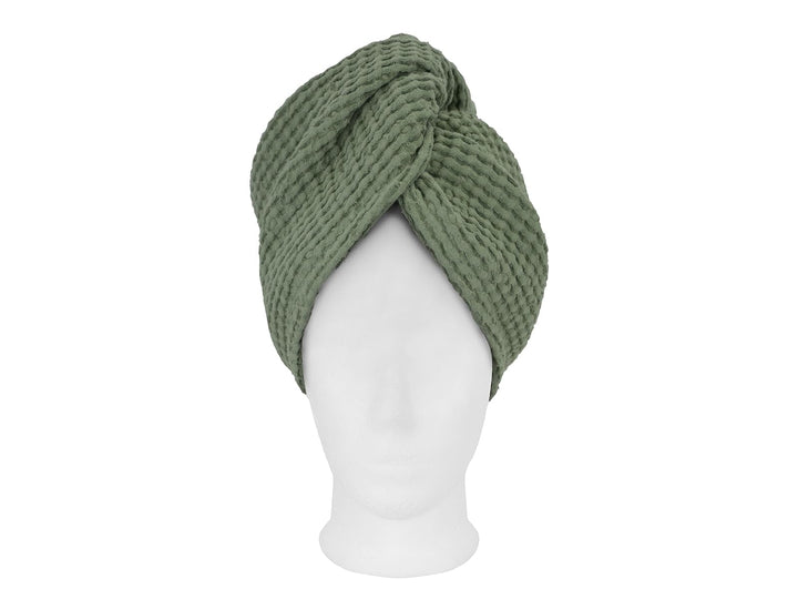 beties - PUR.NATURE - Sauna Haarturban - One Size; PREMIUM-Halbleinen Qualität (europäischer Flachs)