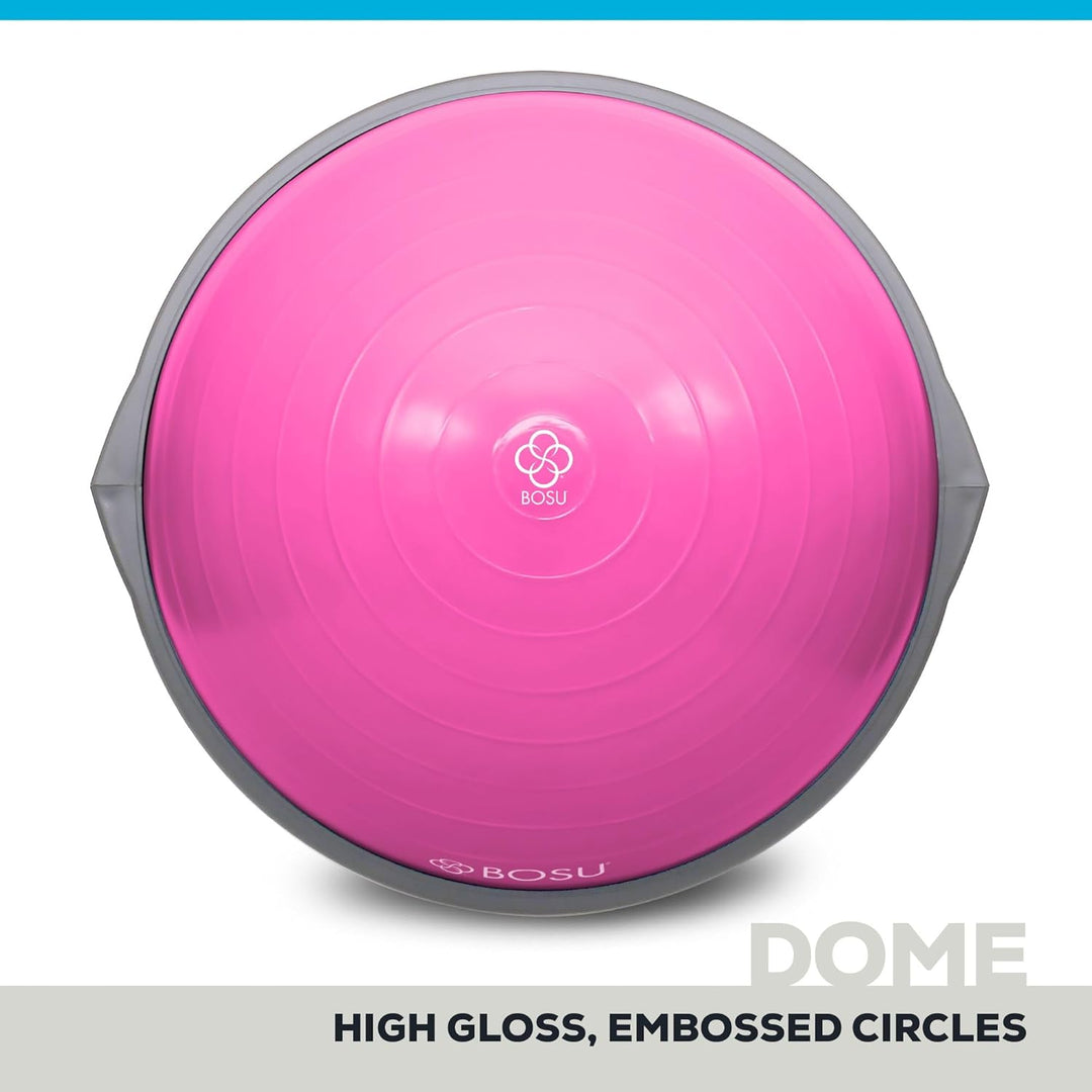 Bosu, Home Gym Equipment, The Original Balance Trainer, 66 cm Durchmesser Pink/Grau, Pink/Grau