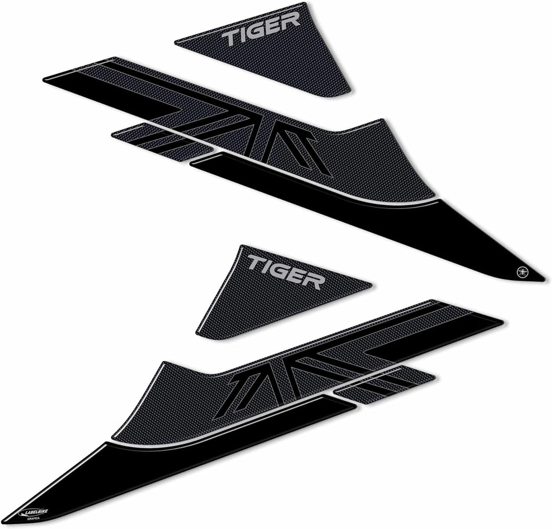 3D Aufkleber Seitenschutz kompatibel mit Triumph Tiger 1200 GT und GT Pro