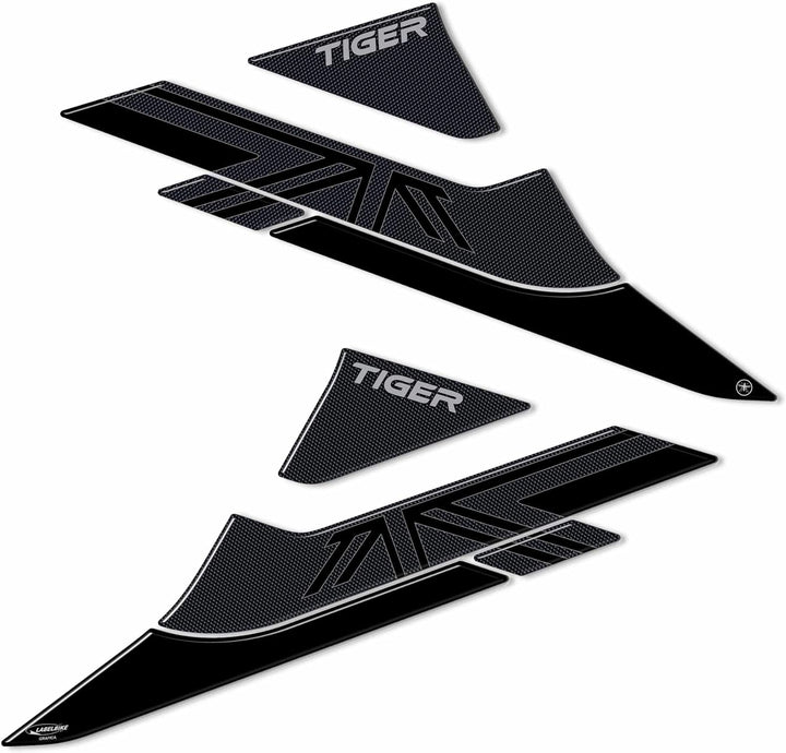 3D Aufkleber Seitenschutz kompatibel mit Triumph Tiger 1200 GT und GT Pro
