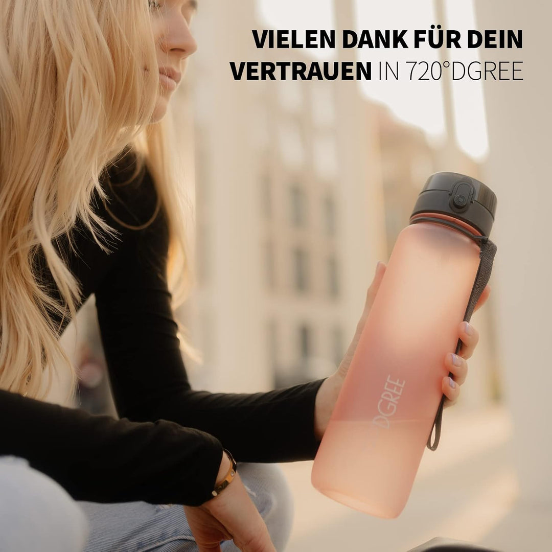 720°DGREE Trinkflasche “uberBottle“ +Sieb - 350ml, 500ml, 650ml, 1000ml, 1,5l, 2l - BPA-Frei - Wasse