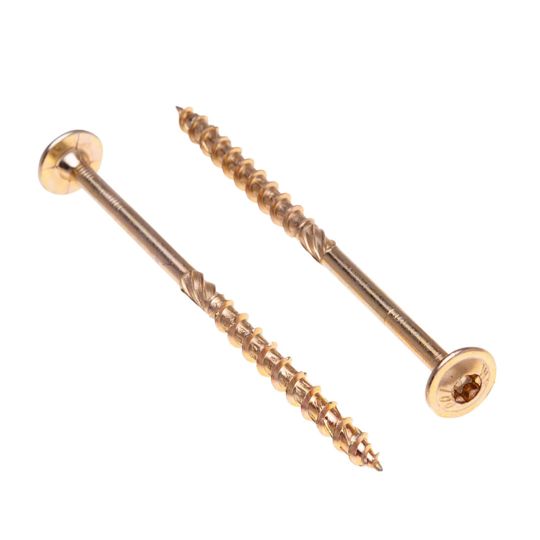 Holzschrauben von Keple 8 mm x 60 mm selbstschneidende Torx-Schrauben für Holz Bahnschwellen Schraub