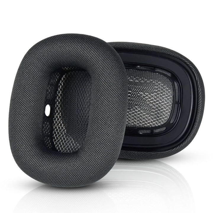 Airpods Max Ohrpolster, Ersatz-Ohrpolster für AirPods Max Kopfhörer, ein Strick-Mesh-Baldachin und M