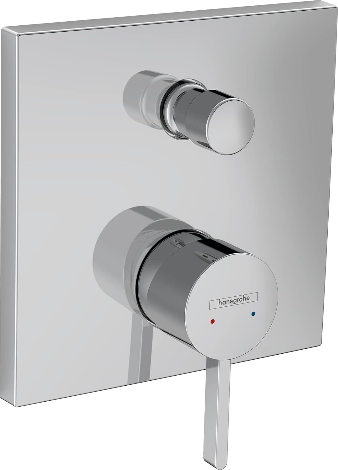 hansgrohe Wannenarmatur Finoris, Unterputz Badarmatur für 2 Funktionen, Chrom Chrom Wanne, Chrom Wan