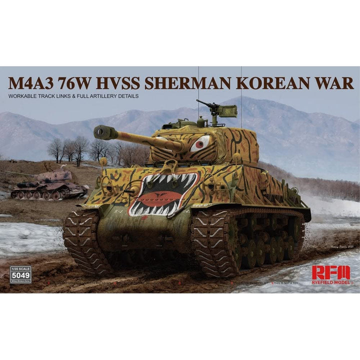 Rye Field Model Modell Panzer M4a3 76 W Hvss Sherman Korean War