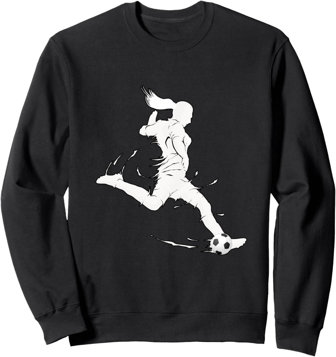 Women's Soccer player ball team sports Sweatshirt