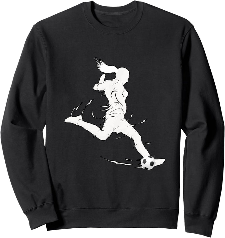 Women's Soccer player ball team sports Sweatshirt