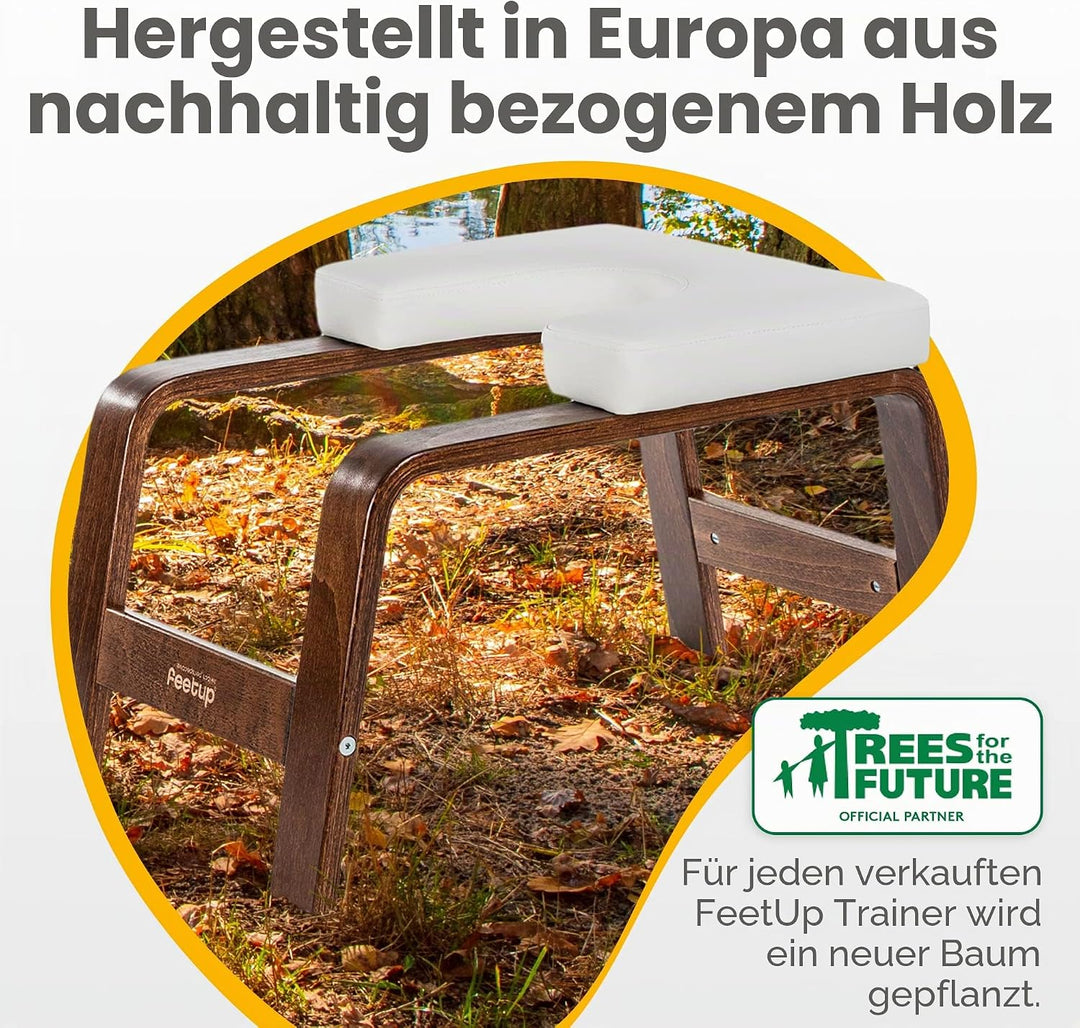 FeetUp Trainer The Original - Yoga kopfstandhocker, Yoga Inversion Bank, Simply and Safely Reverse.