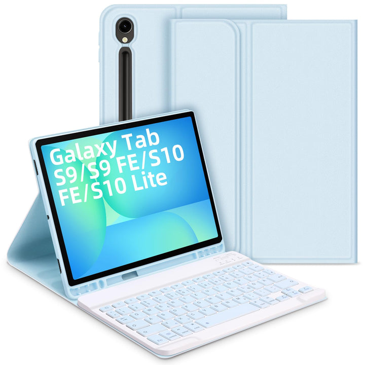 Bettdow für Samsung Galaxy Tab S10 Lite/S10 FE 10.9" 2025 Tastatur Hülle, Deutsch QWERTZ Layout Abne