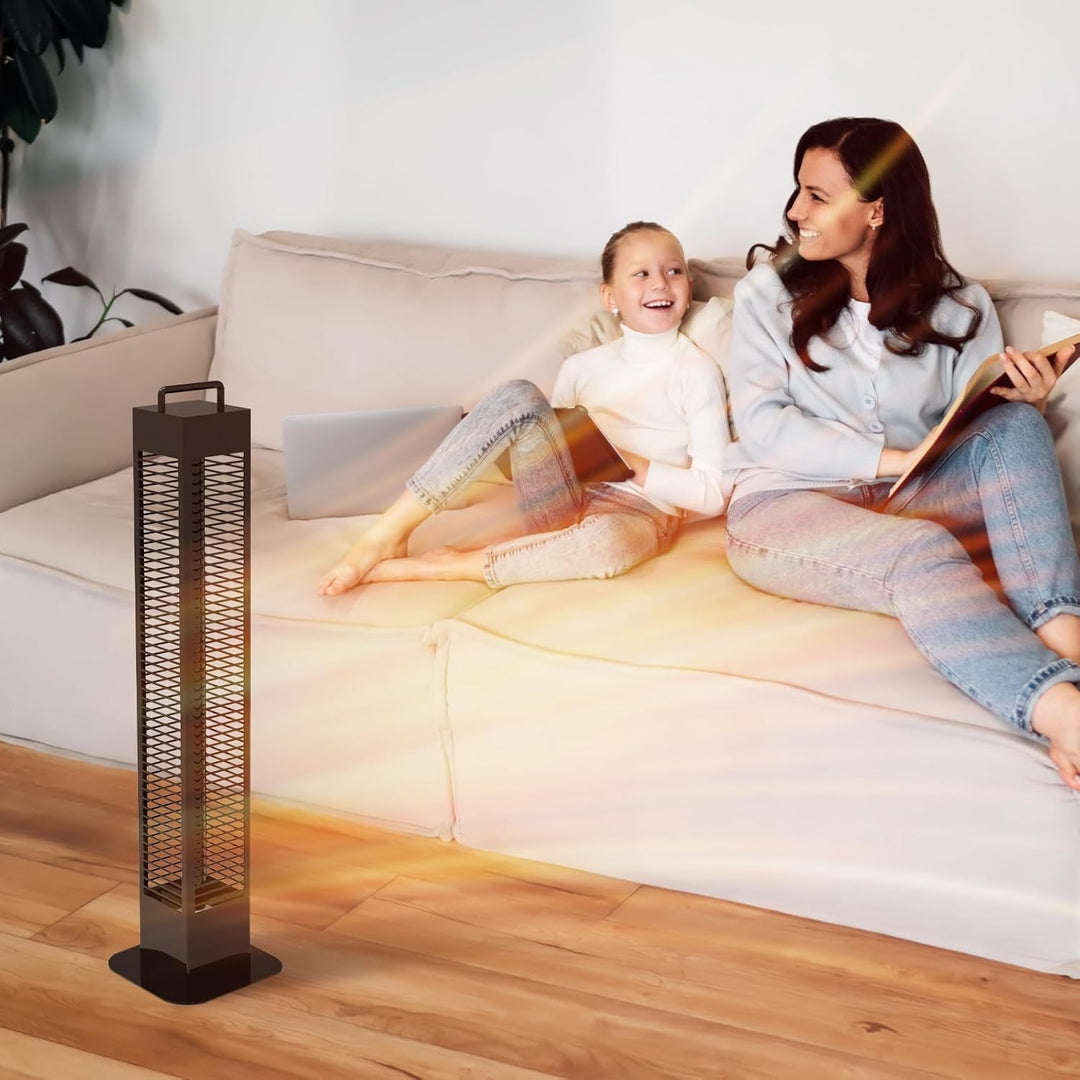 Infrarot Stand-Heizstrahler 1400W, Infrarotheizung standgerät, Quarzstrahler, Terrassenheizer, Infar