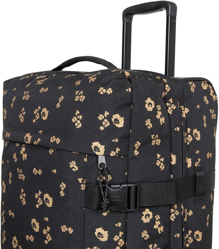 Eastpak TRANVERZ M Koffer, 67 cm, 78 L, Flower Shine Black (Schwarz) Schwarz (Fiore Shine Black 06),