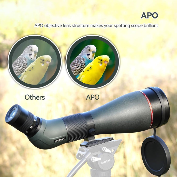 Svbony SA401 APO Spektiv, 25-75x100mm Apochromatisch Duales ED Objektiv FMC, Digiscoping Kompatibel