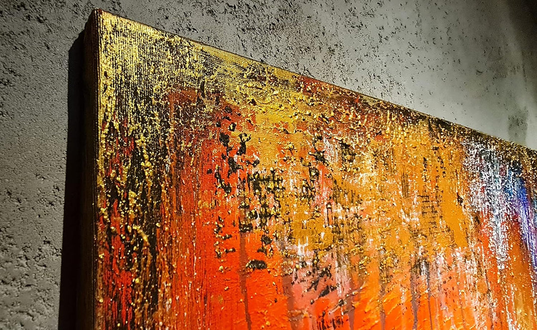 Monica Mirafiori I 100% HANDGEMALT I Gemälde Schweigen 100x50cm | Gemälde Handgemalt | Acrylgemälde