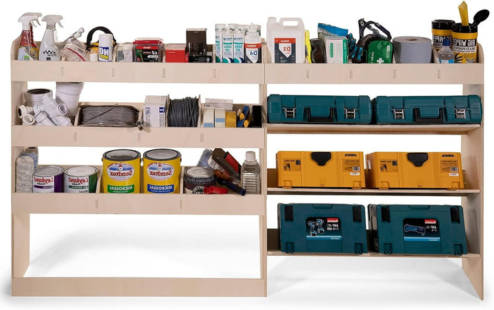 Vanify - Kompatibel mit Citroen Jumpy L3 (XL) 2016+ Fahrzeugeinrichtung Fahrzeugregale, Werkzeugkast