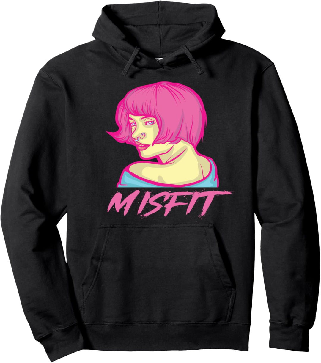 Ästhetische Pastell Goth Misfit Mädchen Pullover Hoodie