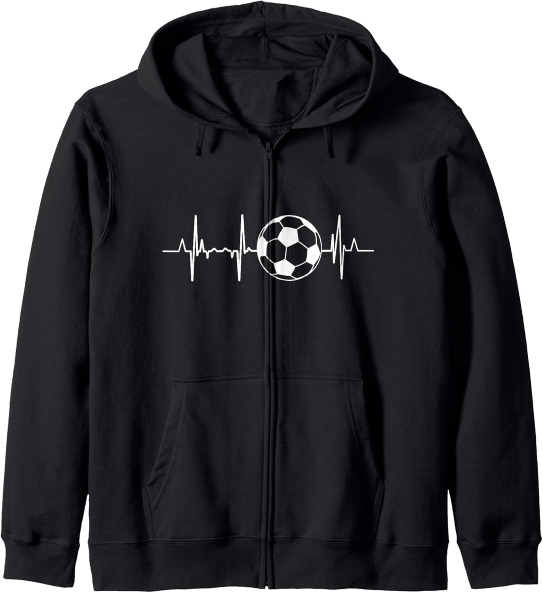 Fussball Herzschlag Fussballoutfit Fussballtrikot für Jungen Kapuzenjacke