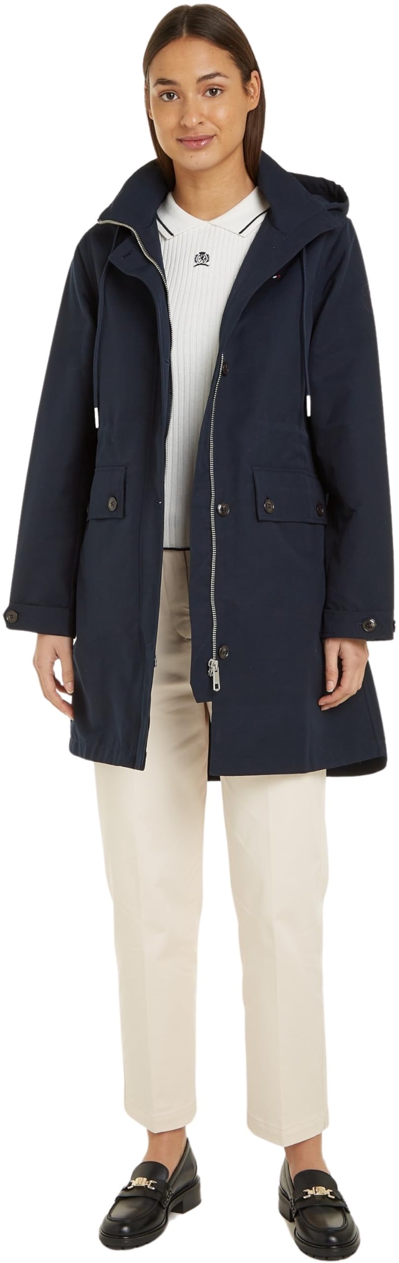 Tommy Hilfiger Damen Parkas 60 Blau (Desert Sky), 60 Blau (Desert Sky)