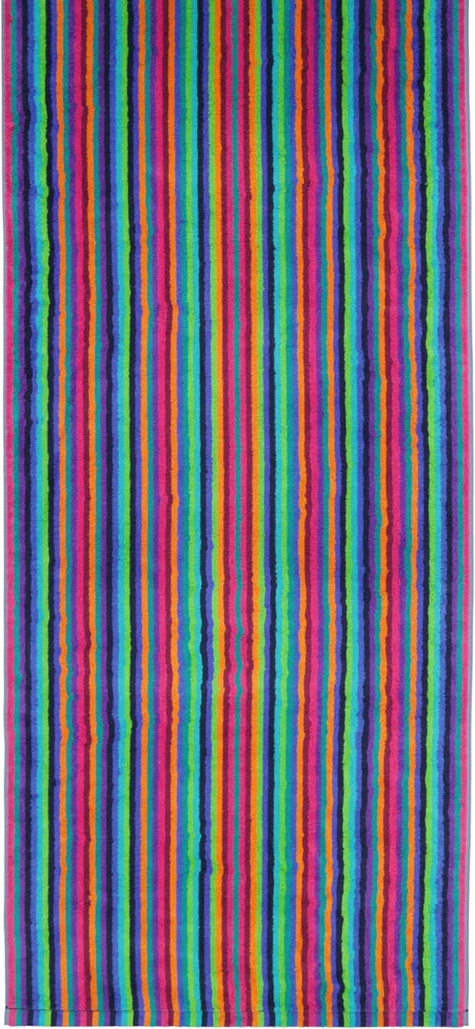 CAWÖ Home Handtücher Life Style Streifen 7048 Multicolor - 84 Saunatuch 70x180 cm, Saunatuch 70x180
