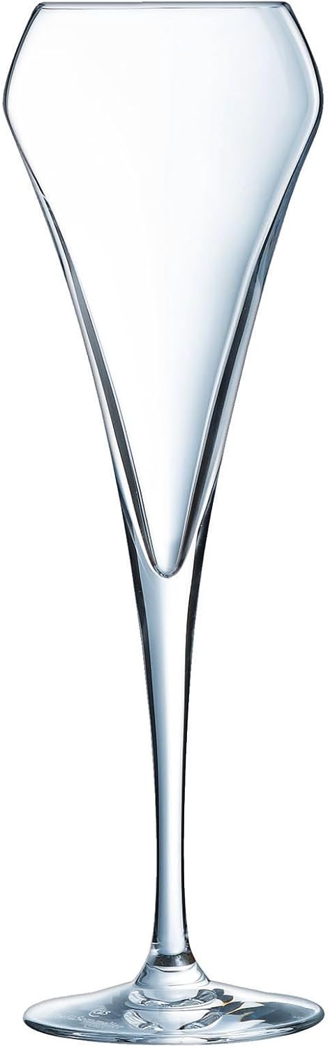 Chef & Sommelier Q5913 Effervescent Sektflöte, Krysta – Kristall verstärkt, 200 milliliters, Klar Si