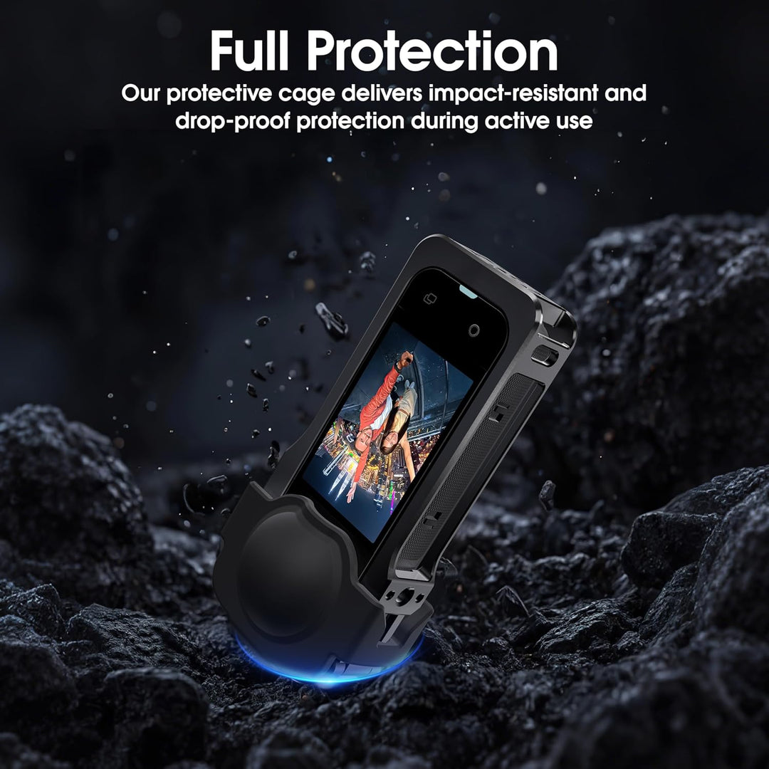 Utility Frame für Insta360 X5, Metallgehäuse für Insta 360 X5 Zubehör, Schutzkäfig mit Silikon-Objek