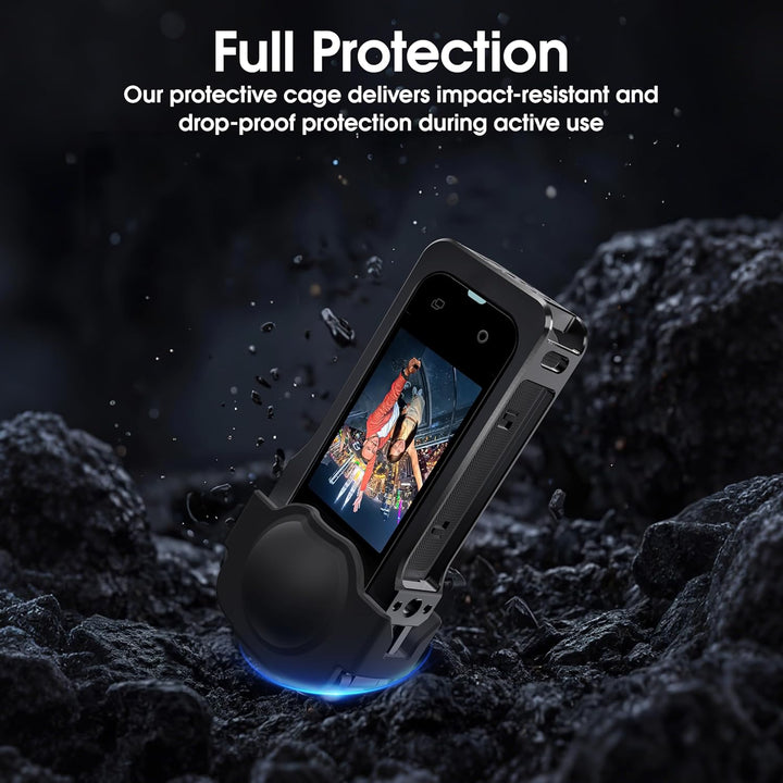 Utility Frame für Insta360 X5, Metallgehäuse für Insta 360 X5 Zubehör, Schutzkäfig mit Silikon-Objek
