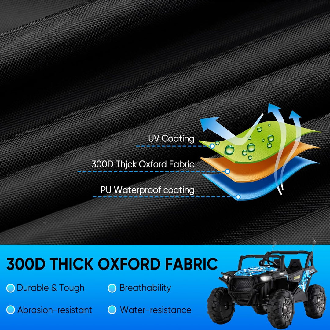 NEVERLAND ATV Abdeckplane Quad Abdeckplane ATV Protection Cover 210D Oxford Fabric with Reflective S