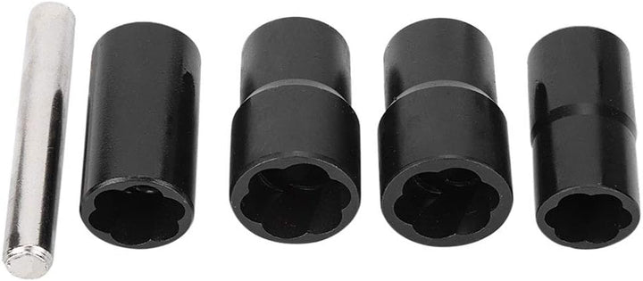 Gorgeri Carbon Steel 5Pcs Twist Socket Set Radmutter Bolt Extractor Entferner 17mm 19mm 21mm 22mm Bu
