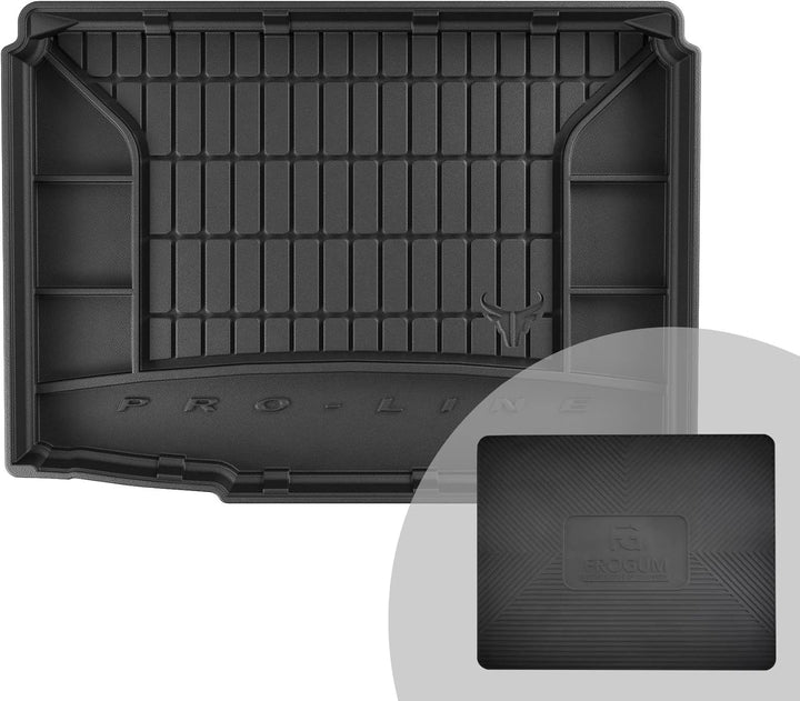 FROGUM ProLine 3D Gummimatte Exklusive Auto Kofferraummatte Kofferraumwanne für Skoda Fabia II 2006-