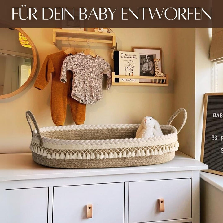 SEBRAM wickelkorb baby - moseskorb, wickelauflage malm kommode, wickelaufsatz hemnes, wickelunterlag