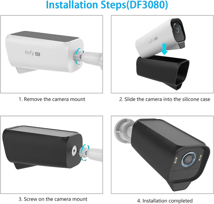 Silikon-Schutzhülle für den Aussenbereich, kompatibel mit Eufy Security eufyCam S3 Pro Kamera, Eufy