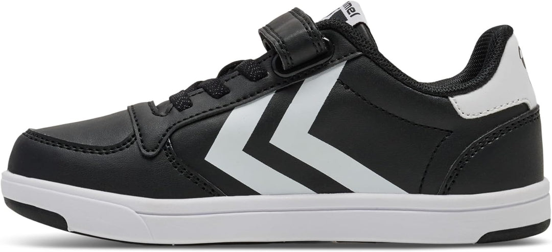 hummel Klettverschluss Sneaker Stadil Light Kinder 28 EU Black White, 28 EU Black White