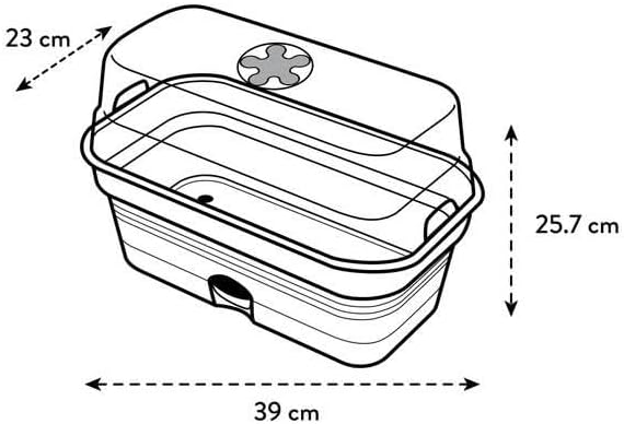 elho Green Basics Anzucht Schale Allin1 39 - Anzuchtset - 100% recyceltem Plastik - Ø 39.0 x H 15.2