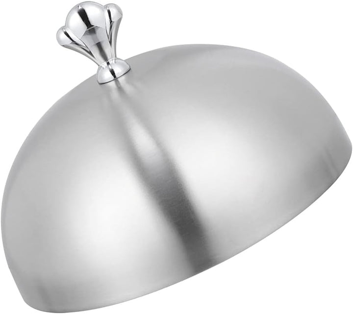 HEMOTON Edelstahl Speiseglocke Tellerglocke 30cm Topfdeckel Teppanyaki Deckel Lebensmittel Abdeckung