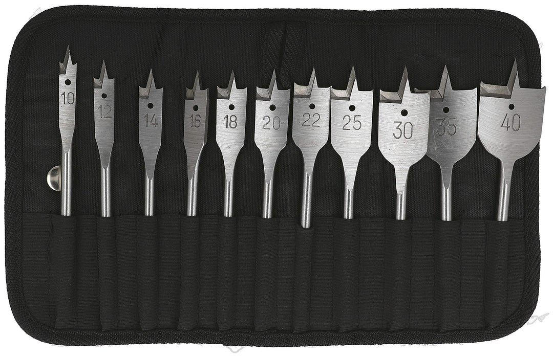 Heller Tools 330 QuickBit Flachfräsbohrer, ¼“-Sechskantschaft, profi-Bohrer für Sackloch- und Durchg