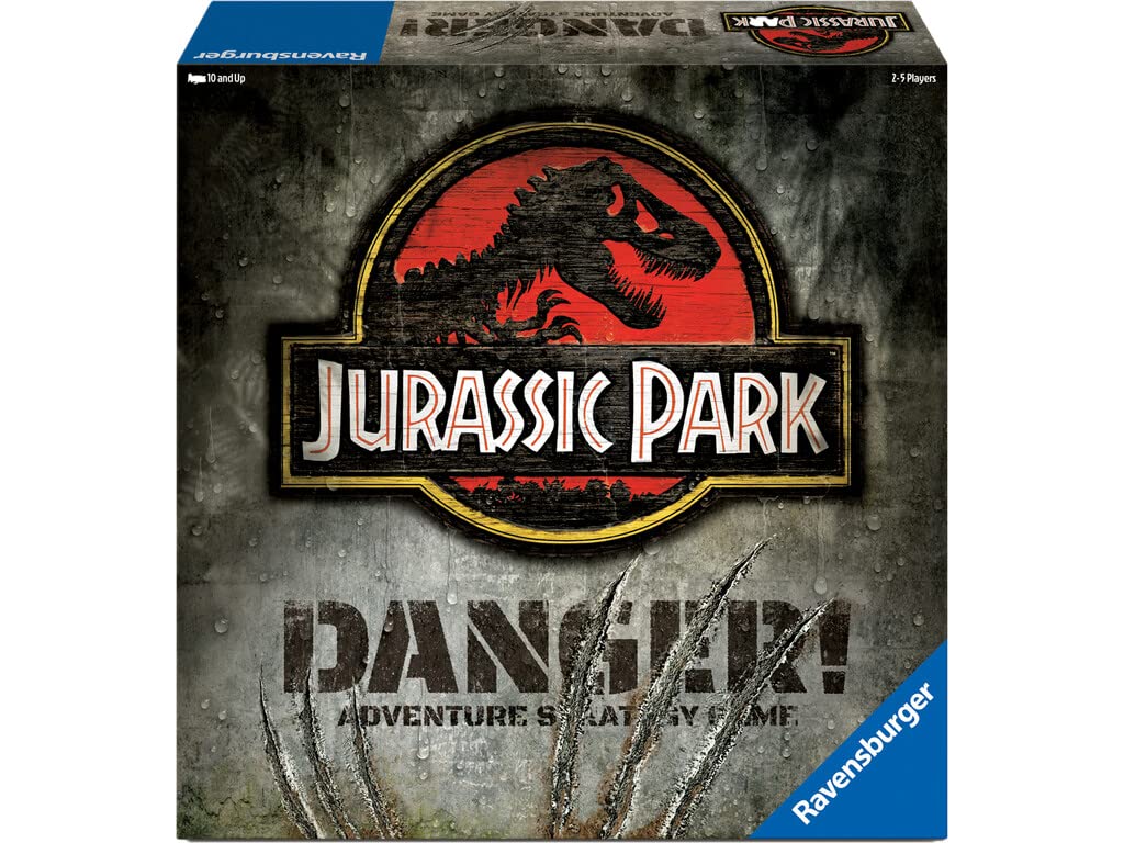 Ravensburger 269884 Jurassic Park Danger, Brettspiel, 2-5 Spieler, empfohlenes Alter 10+, Brettspiel