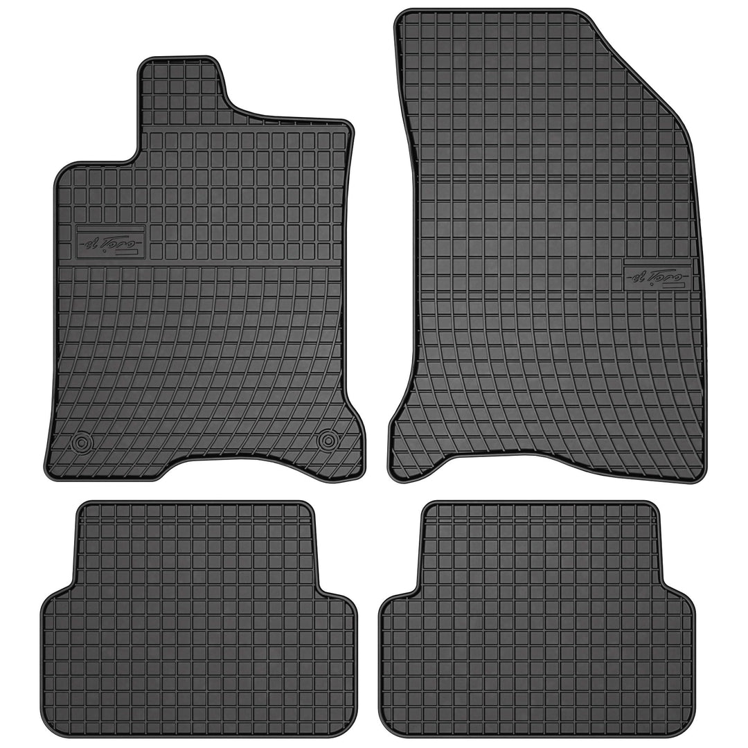 SMK Gummimatten Auto Fussmatte passt für Renault Laguna II 2001-2007 Verbessern Sie Ihren Reisekomfo