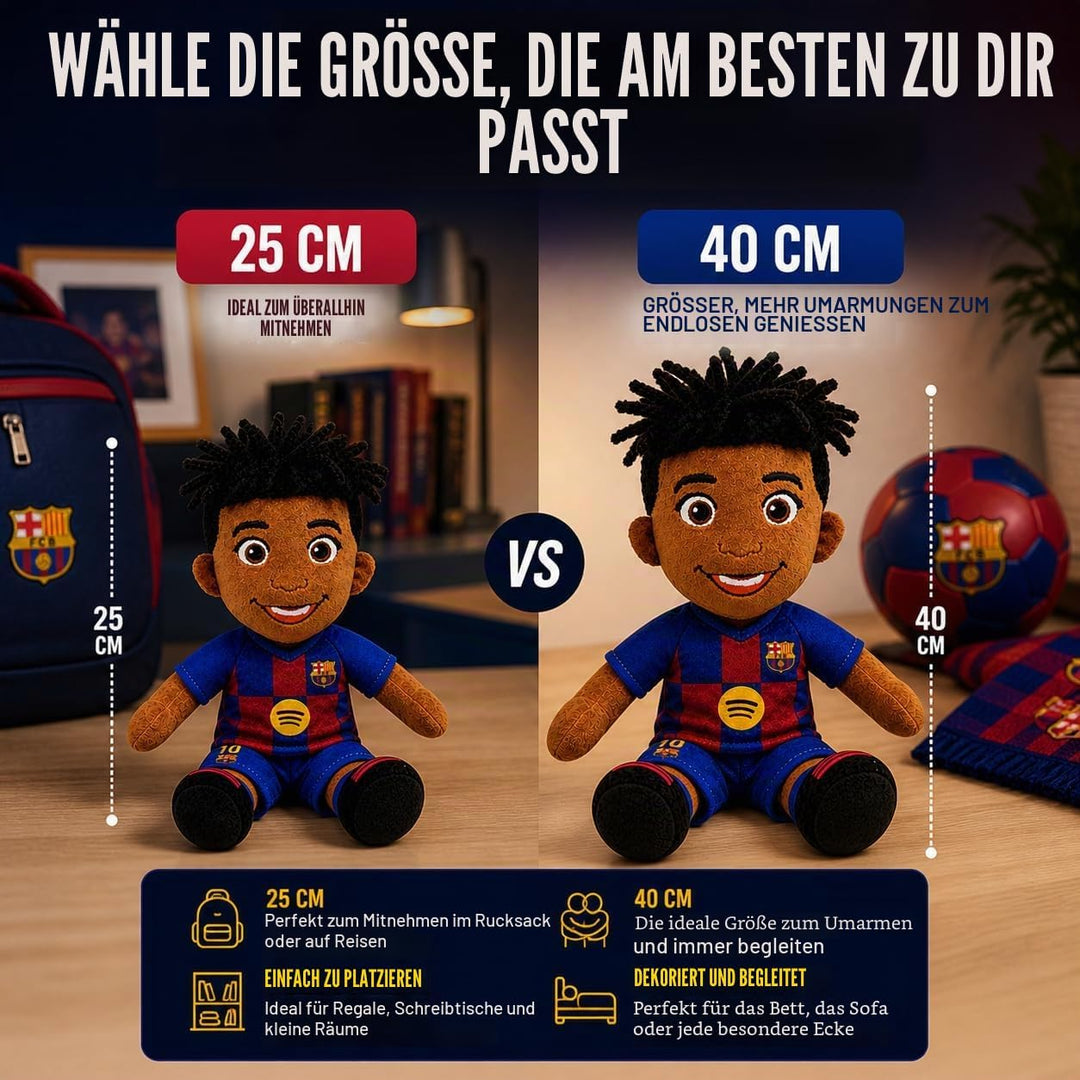 Grupo Moya - Plüschfigur Lamine Yamal FC Barcelona 25 cm – Barca-Plüschfigur Trikotnummer 10, Barça-