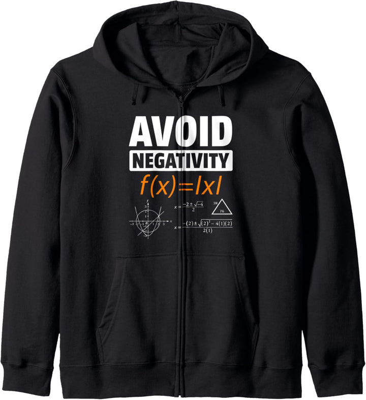 "Avoid Negativity Math Equation" Lustig Nerdy Math Teacher Kapuzenjacke