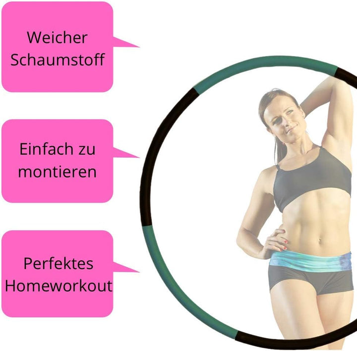 Hula Hoop Reifen Erwachsene Hullahub zum Abnehmen 1,2kg Sportgeräte für Zuhause Fitness Geräte Hula-
