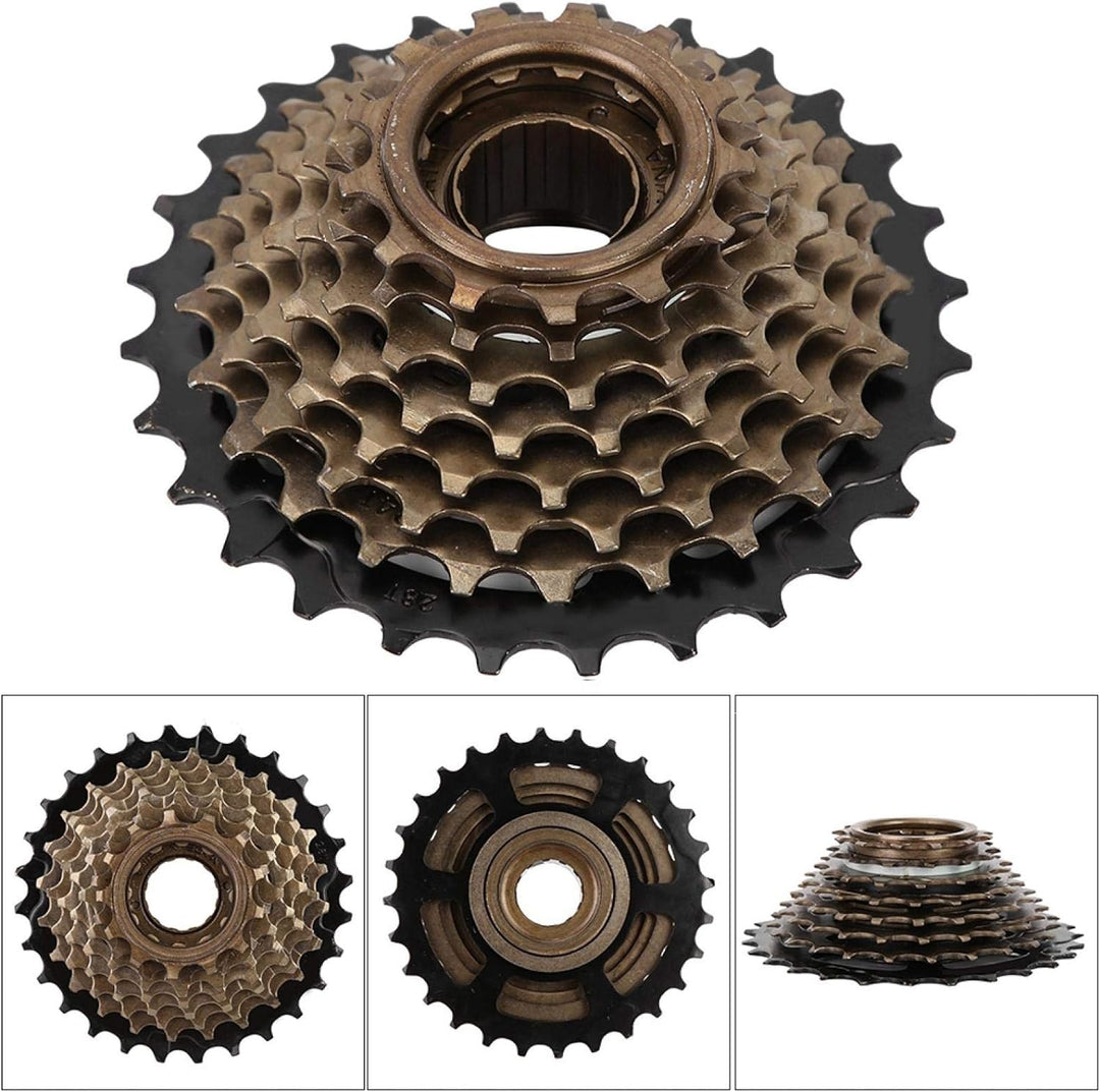Yosoo Schraubkranz 8Fach, 8 Gang Freilaufkassette, Fahrrad 8 Fach Schraubkranz, 8 Fach Ritzel mit Sc