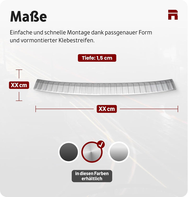 Ladekantenschutz Stossstange Edelstahl glänzend kompatibel für Vito W447 V-Klasse 2014>