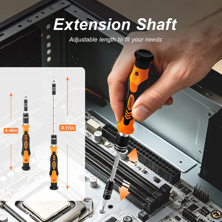 JOREST 145 in 1 Feinmechaniker Schraubendreher Set, Reparaturwerkzeugset für Elektronikgeräte, Lapto