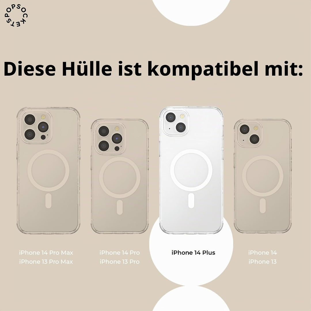 PopSockets: PopCase PlantCore für MagSafe - Hülle für iPhone 14 Plus mit Abnehmbarem PopGrip Slide S