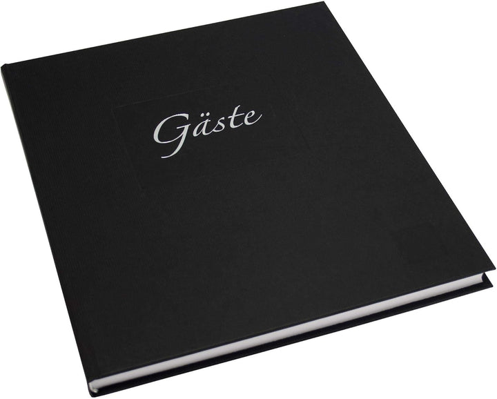 goldbuch 48045 Gästebuch mit Lesezeichen Seda, 23 x 25 cm, Hochzeitsgästebuch mit 176 weisse Blankos