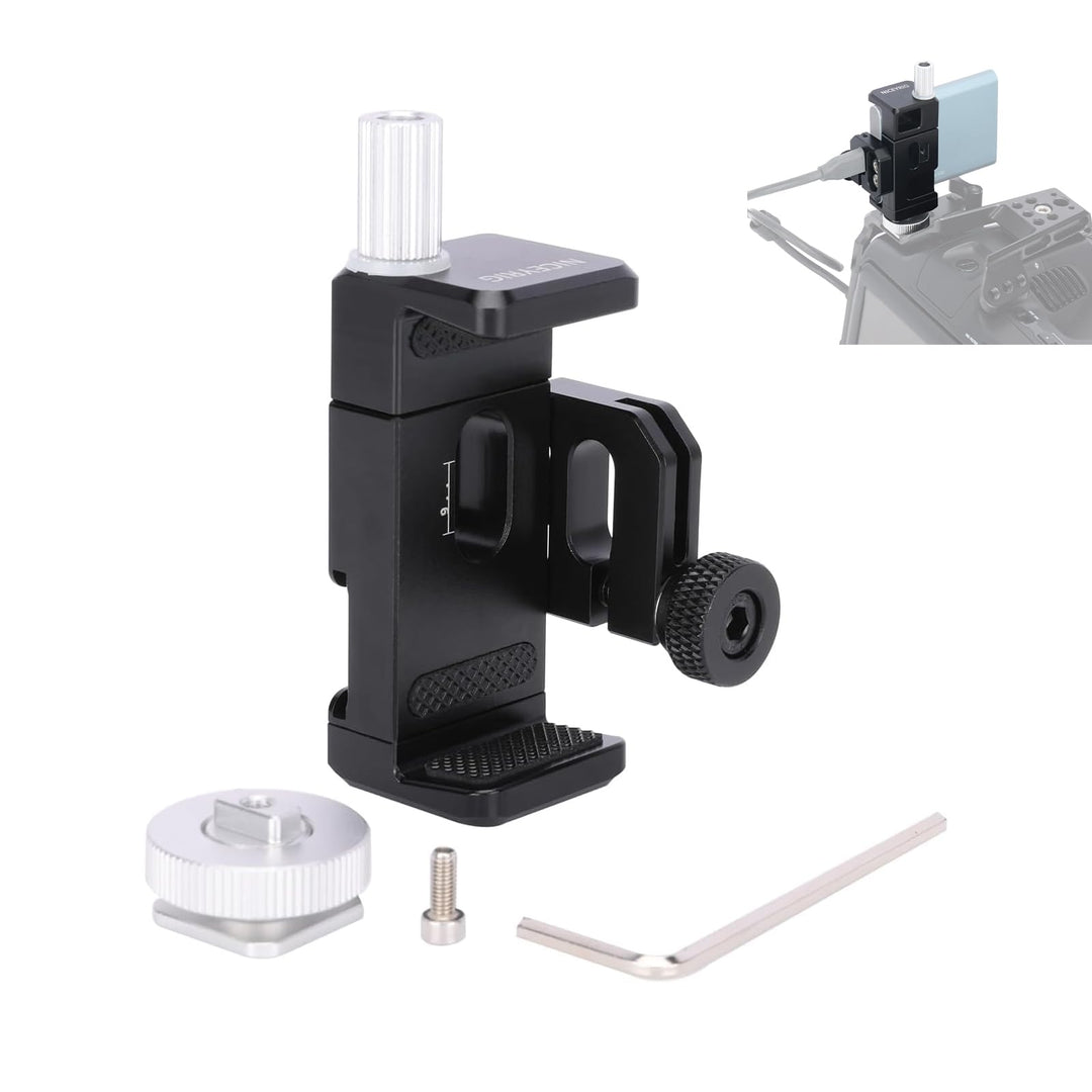 NICEYRIG T5/T7 SSD-Halter, verstellbare Öffnung, 57 mm-77 mm, SSD-Halterung, anwendbar für BMPCC 4K